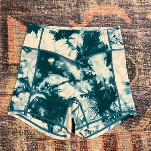 Balance Athletica Blue Tie-Dye Shorts
